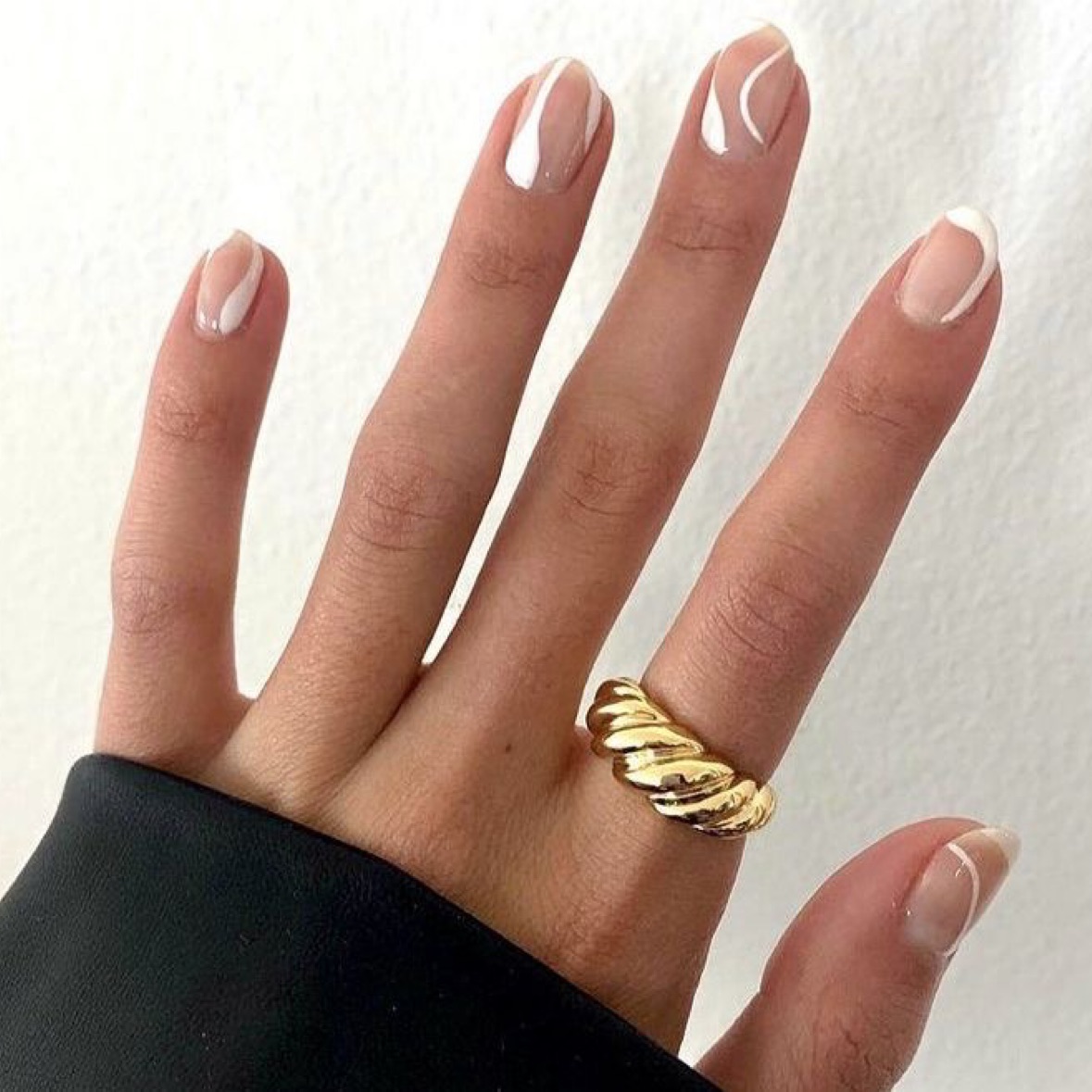 טבעות קרואסון בציפוי 18k זהב, וכסף 925 .