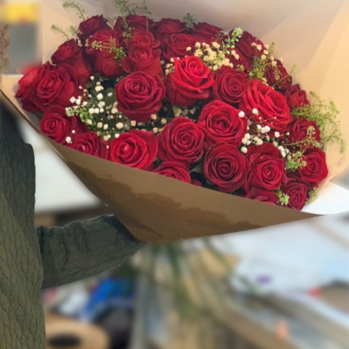 ורדים באוירה רומנטית