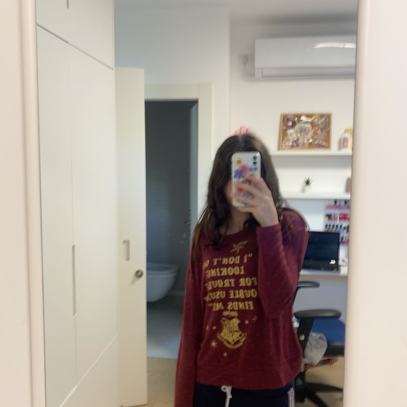 סוודר עם משפט מהארי פוטר 