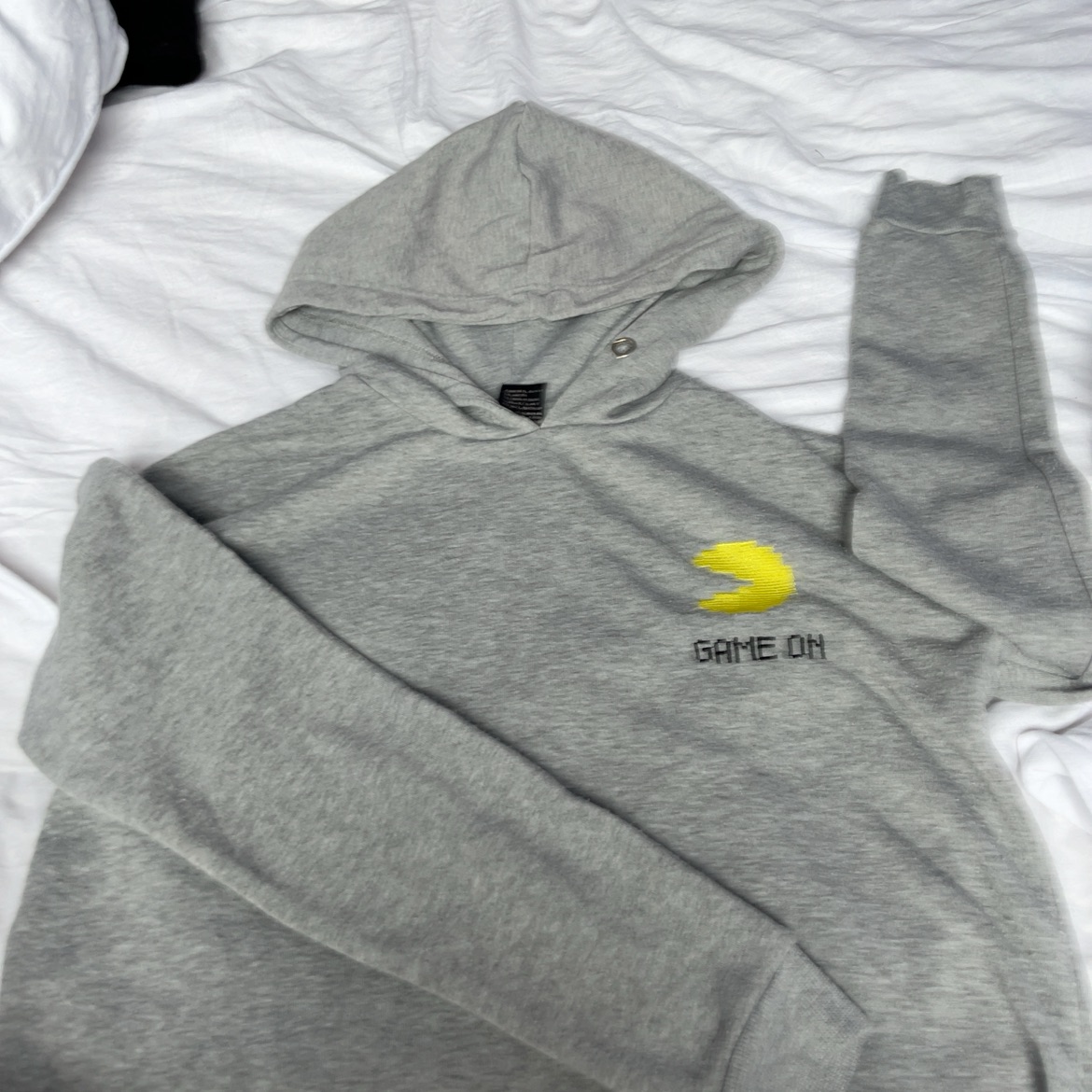 פוטר קרופ אפור מfix עם הדפס מידה xs