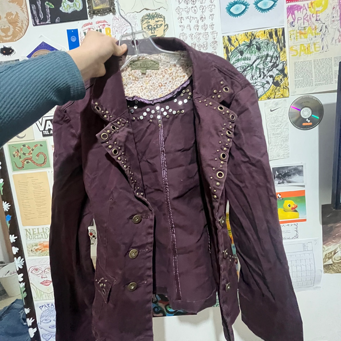 ג׳קט וינטג׳ בורדו🌹