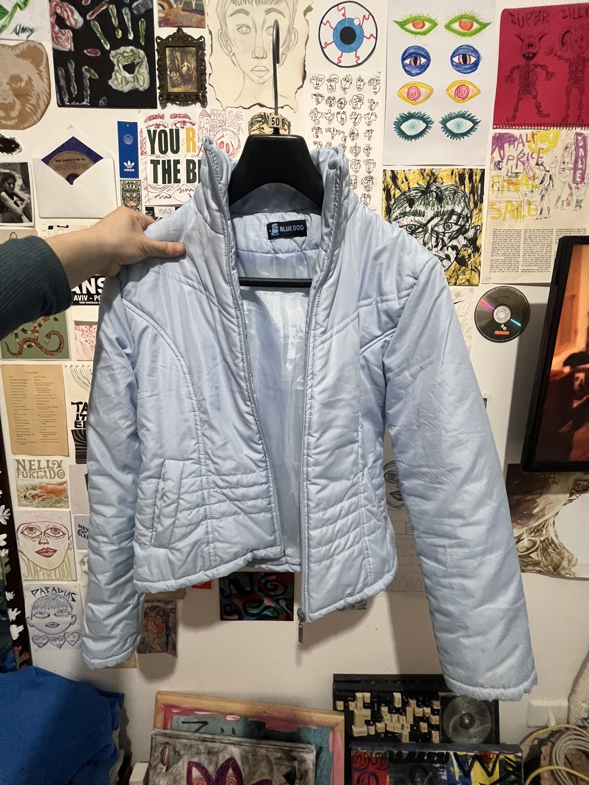 מעיל תכלת xs👕