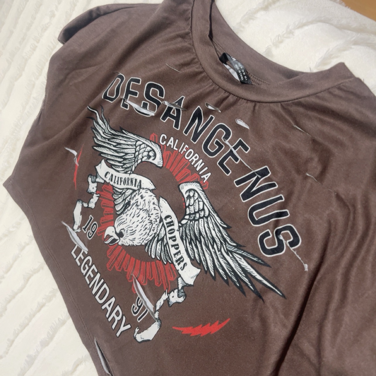 קרופ טופ משיין (M) אפילו לא נלבש🤎