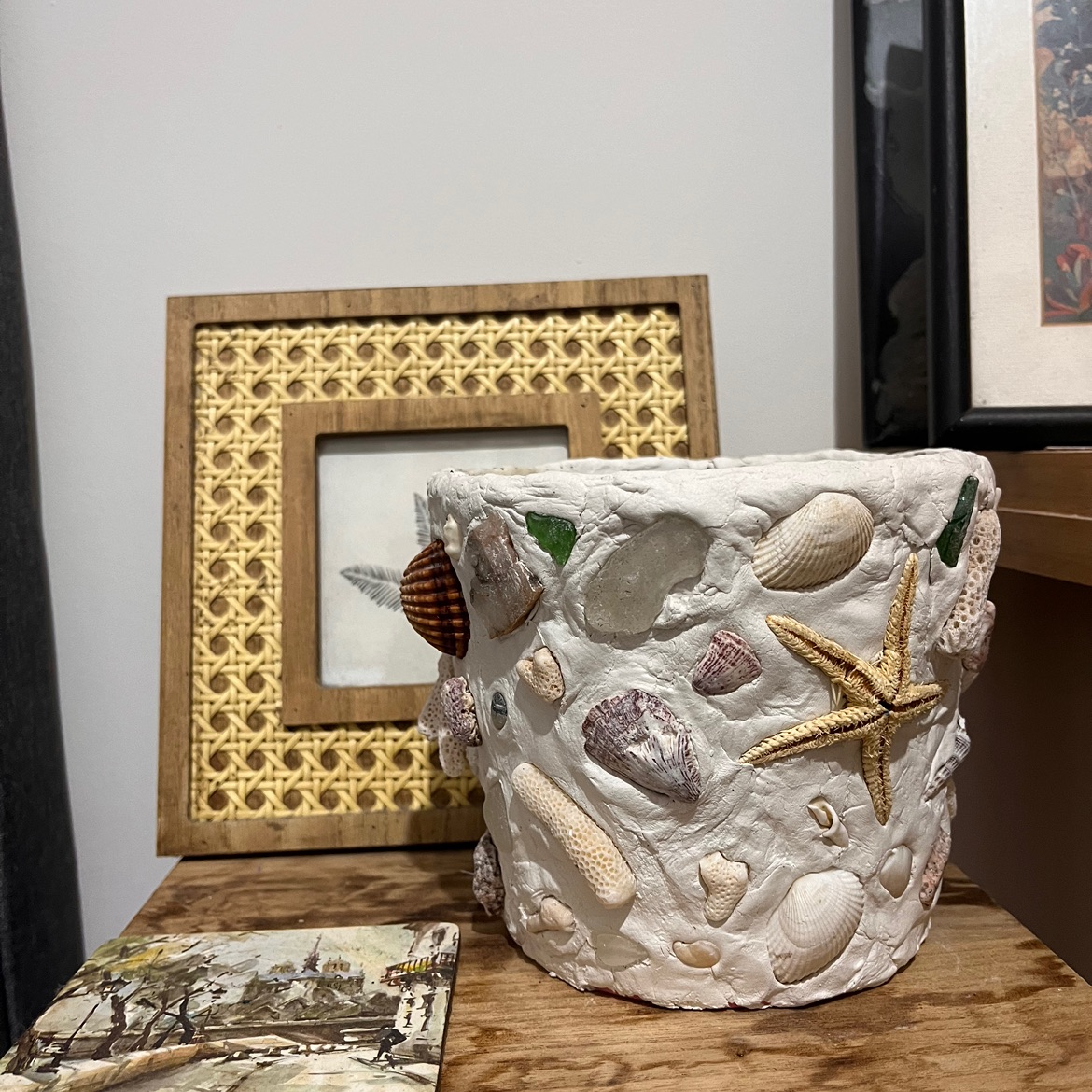 יצירה שלי 🌺 אדנית לעציץ בינוני🪵