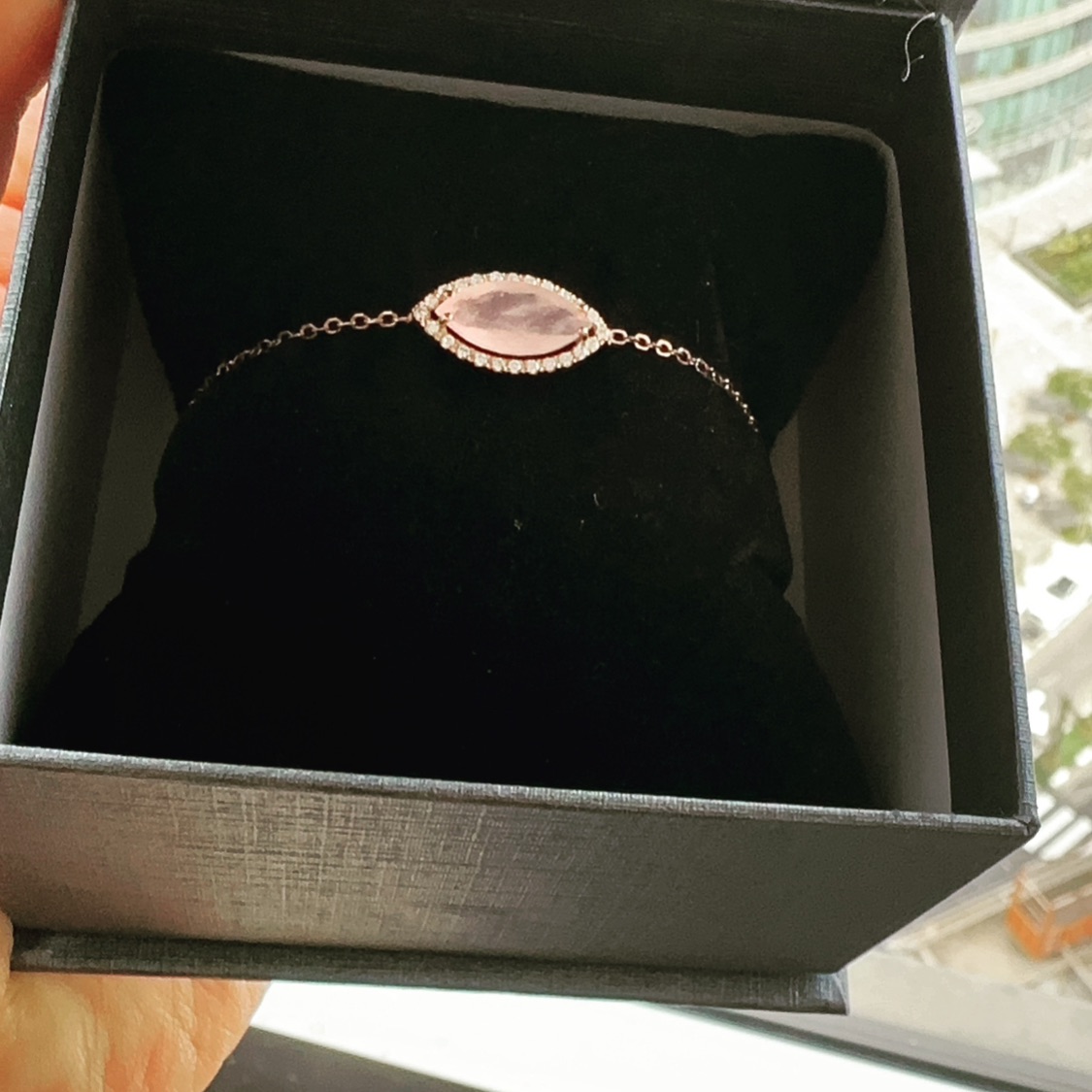 צמיד אבן חן מרקיזה