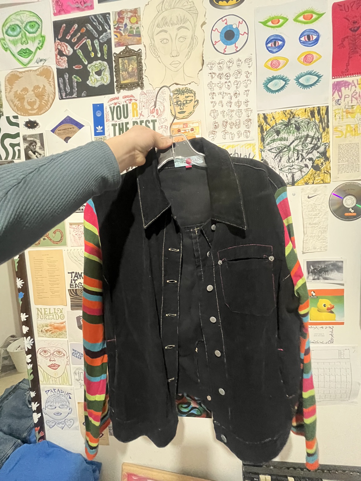 ג׳קט וינטג׳ צבעוני 🌈🌈🌈