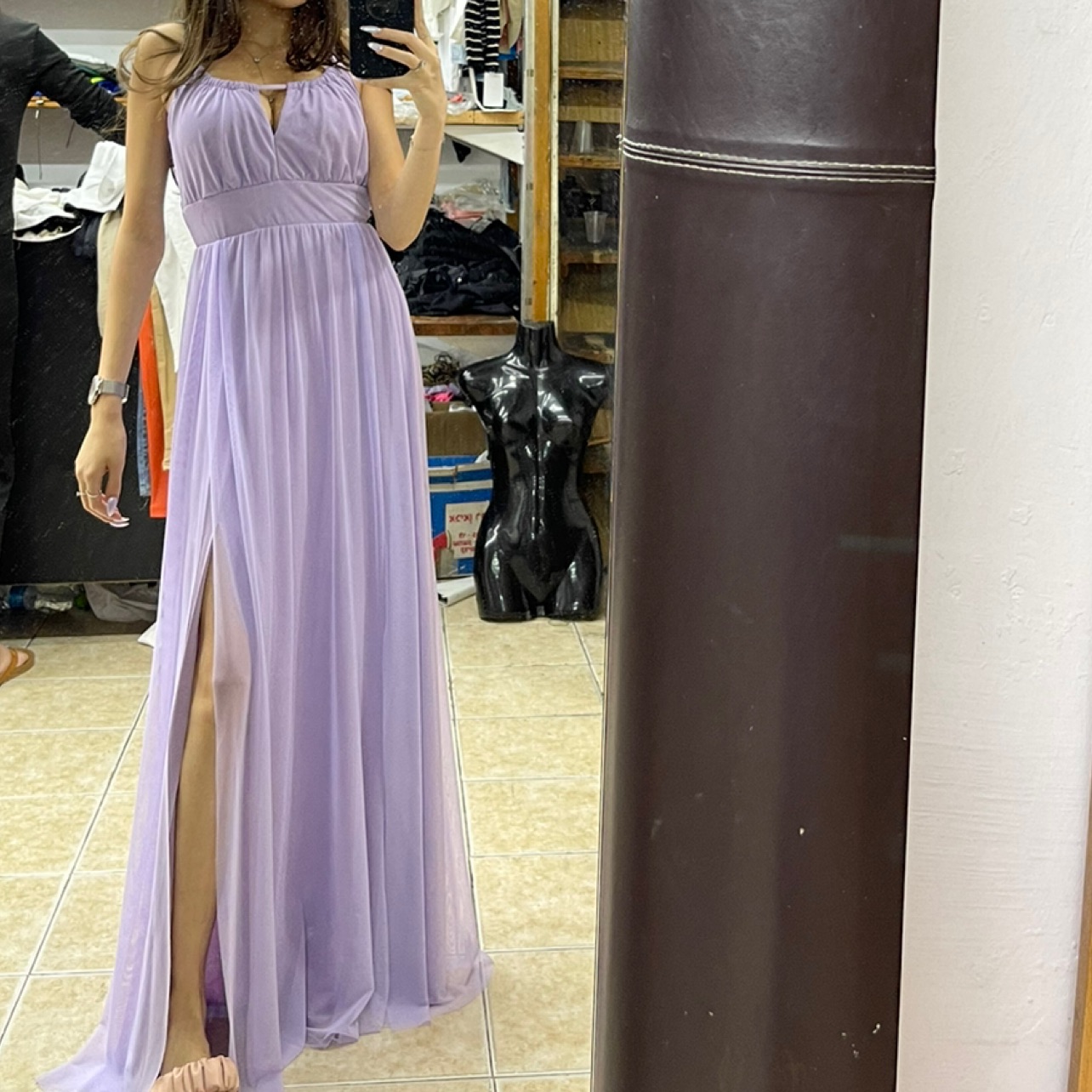 שמלה מיוחדת סגול לילך