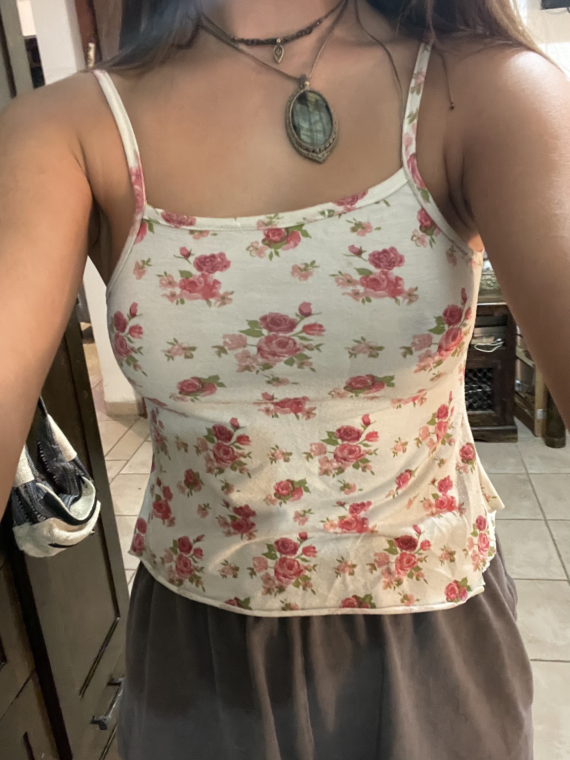 גופיית וינטאג׳ פרחונית 