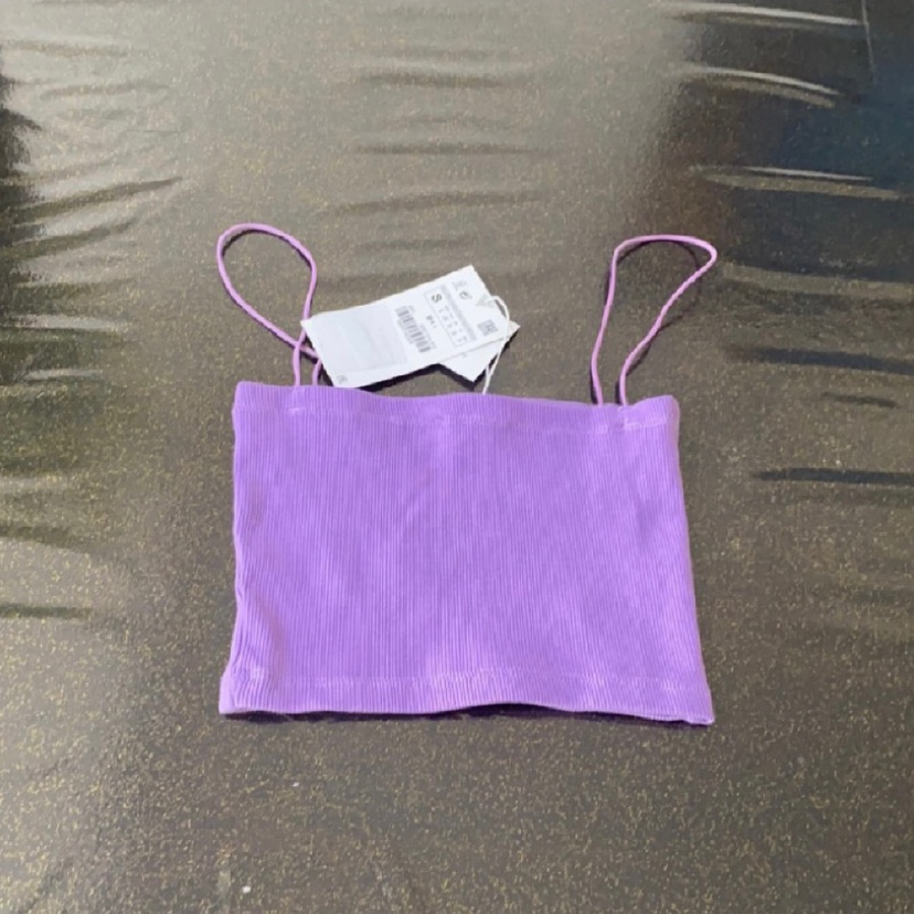 גופיית ספגטי סגולה חדשה מזארה