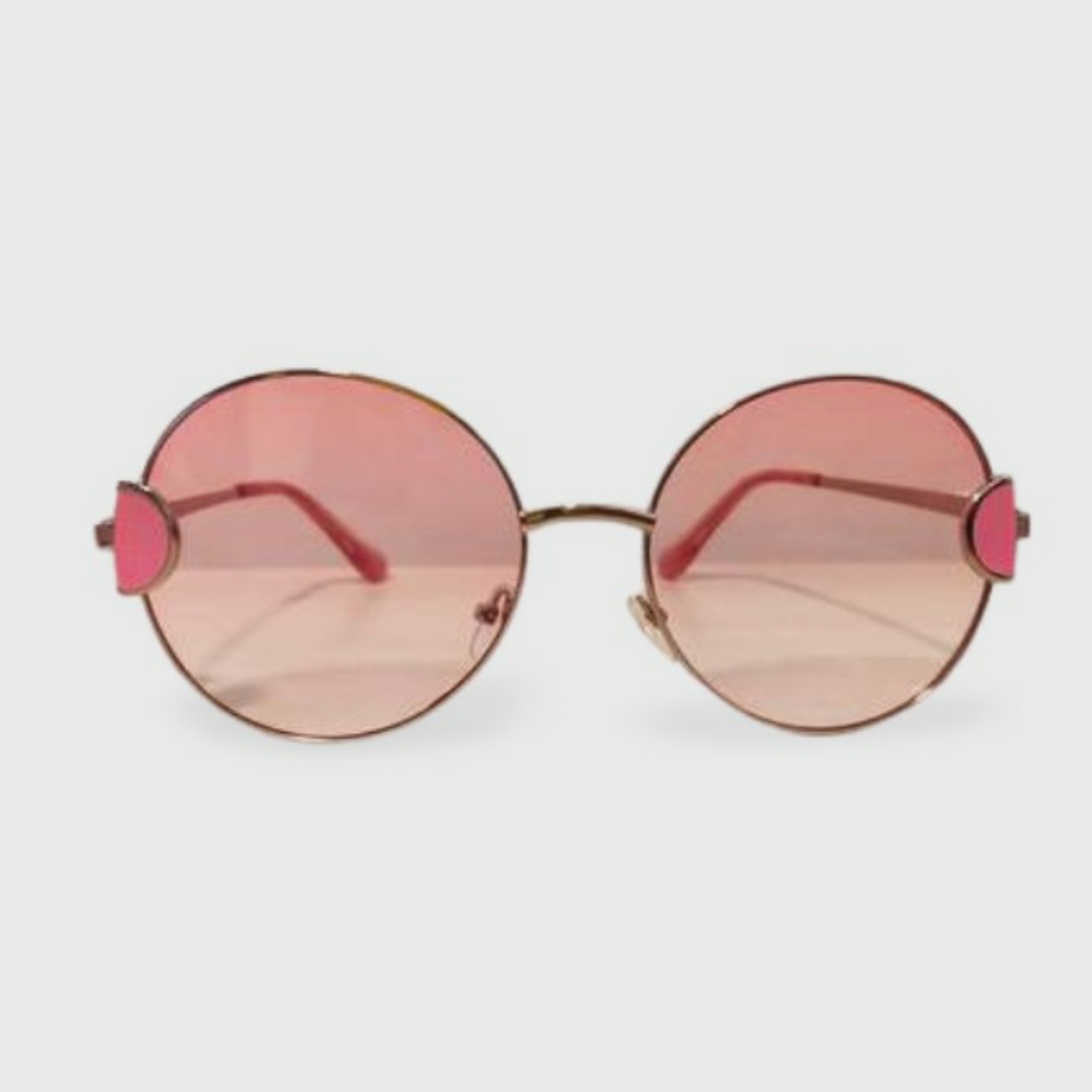 משקפי שמש וינטג' עגול ורוד