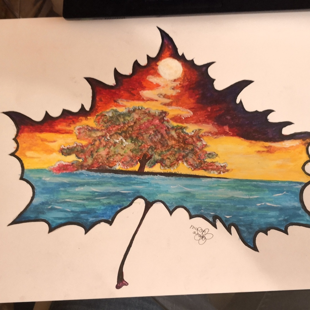 עלה של שקיעה 